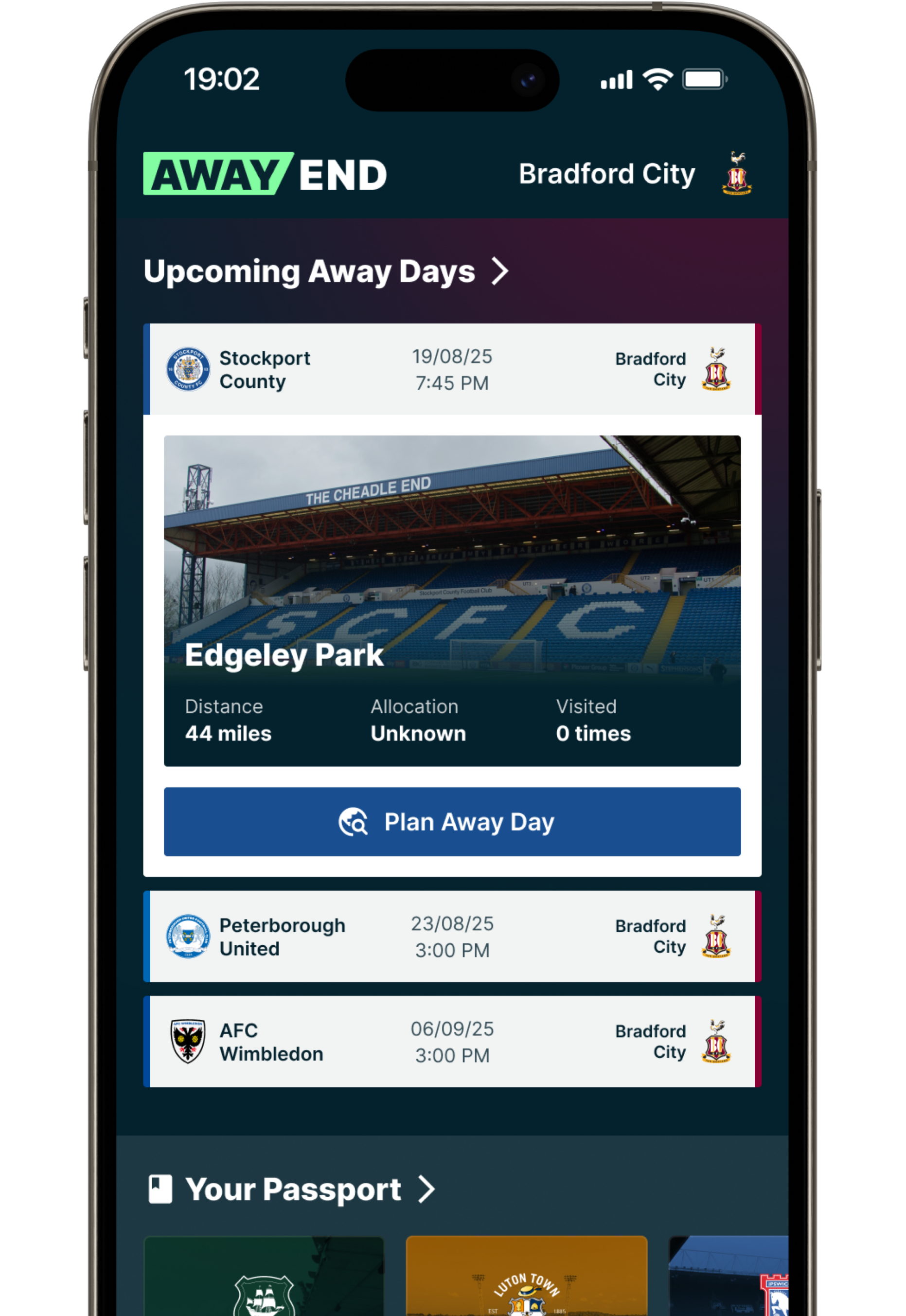 Away End app hero preview